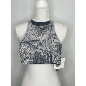 BEYOND YOGA Racerback Bra Gray Black Reversible Size XS